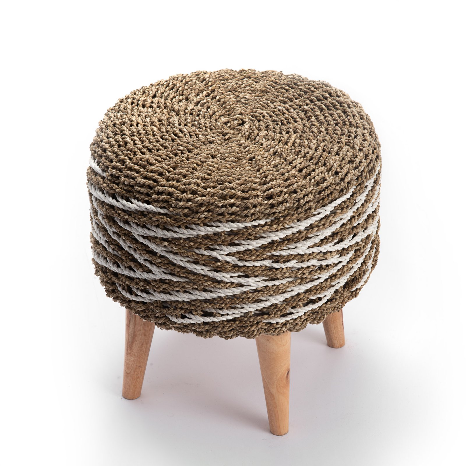STOOL WITH SOLID TEAK BRANCH LEGS 2 Thumbnail